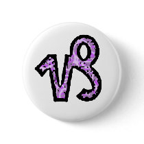 Capricorn Symbol (style 1_purple) button