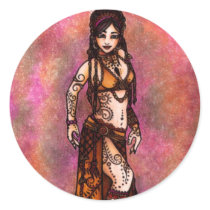 Capricorn Tribal Belly Dancer stickers