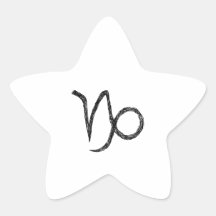 Capricorn. Zodiac Astrology Sign. Star Stickers