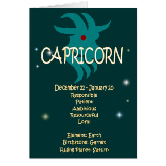 Capricorn Birthday Cards, Capricorn Birthday Card Templates, Postage