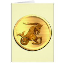 Capricorn Zodiac Greeting Card