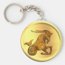 Capricorn Zodiac Keychain