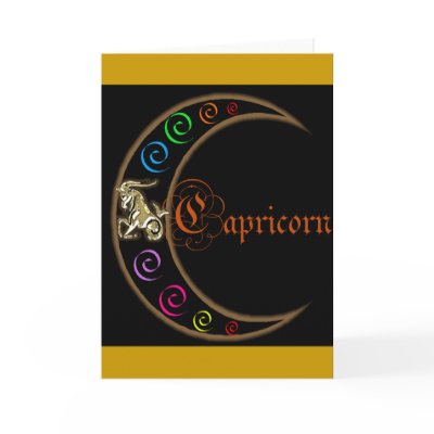 Capricorn Zodiac Moon Cards by Art_by_Maria