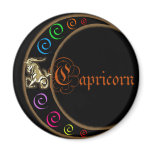Capricorn Zodiac Moon Fridge Magnets