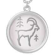 Capricorn Zodiac Star Sign In Light Silver necklaces