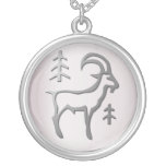 Capricorn Zodiac Star Sign Light Silver Necklace