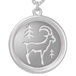Capricorn Zodiac Star Sign Premium Silver necklaces