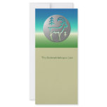 Capricorn Zodiac Star Sign Premium Silver Customized Rack Card