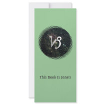 Capricorn Zodiac Star Sign Universe Bookmark Custom Rack Card