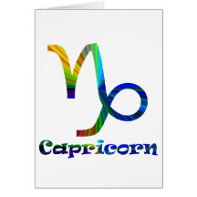 Capricornio psicodélico tarjetón