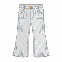 Capris embroidered shirts