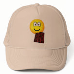 Chocolate eating emoticon   caps_and_hats