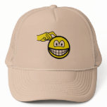 Head scratching smile   caps_and_hats