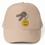 Key ring chain emoticon   caps_and_hats