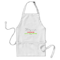 Capsaicin (A.K.A Chili Pepper) Chemical Molecule aprons by wordsunwords Capsaicin (A.K.A Chili Pepper) Chemical Molecule aprons