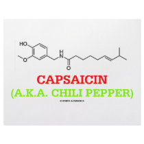 Capsaicin (A.K.A Chili Pepper) Chemical Molecule letterhead by wordsunwords Capsaicin (A.K.A Chili Pepper) Chemical Molecule letterhead