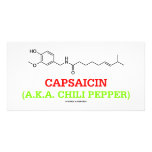 Capsaicin (A.K.A Chili Pepper) Chemical Molecule Photo Greeting Card