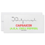 Capsaicin (A.K.A Chili Pepper) Chemical Molecule rack cards