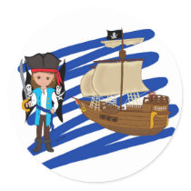 Capt. Thaddeus & Ship Sticker