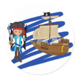 Capt. Thaddeus &amp; Ship Sticker