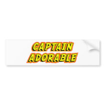 Captain Adorable bumper stickers