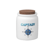 Captain And Compass Rose Candy Jars
