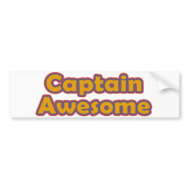 Captain Awesome Bumper Stickers