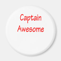 Captain Awesome Fridge Magnet
