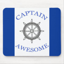 CAPTAIN AWESOME mousepad by LadyDenise CAPTAIN AWESOME mousepad