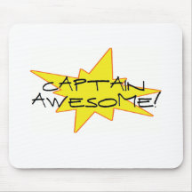 Captain Awesome! Mousepads