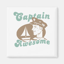 Captain Awesome Refrigerator Magnets