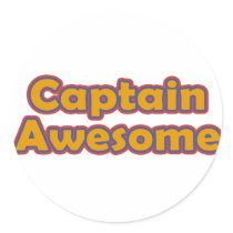 Captain Awesome Stickers