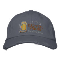 Captain Beer Drinking Team - Customizable embroidered hats by cowboyannie Captain Beer Drinking Team - Customizable embroidered hats