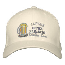 Captain Beer Drinking Team - Customizable Baseball Cap