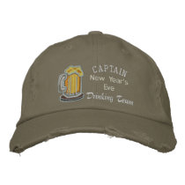 Captain Beer Drinking Team - Customizable embroidered hats by cowboyannie Captain Beer Drinking Team - Customizable embroidered hats