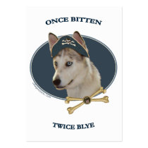 Captain Blye Ausky Dog Business Card Template