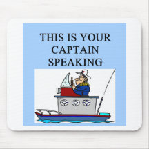 captain boating sailing joke mouse pad