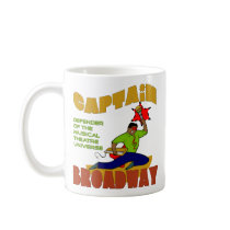 Captain Broadway (dark skin) Mug mugs