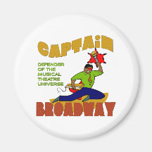Captain Broadway (lite skin) Magnet