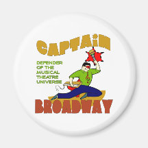 Captain Broadway (lite skin) Magnet