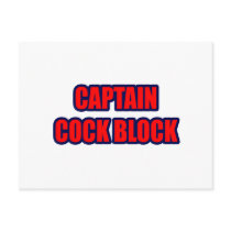 Captain Cock Block postcards