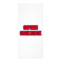 Captain Cock Block rack cards by Funny_MoFo_Shirts Captain Cock Block rack cards