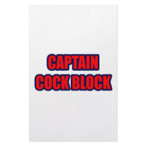 Captain Cock Block stationery by Funny_MoFo_Shirts Captain Cock Block stationery