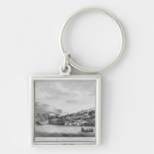 Captain Cook having been shipwrecked Key Chains