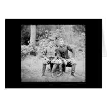 Captain Custer with a Confederate Prisoner 1862 cards by lc_civilwar Captain Custer with a Confederate Prisoner 1862 cards