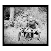 Captain Custer with a Confederate Prisoner 1862 posters