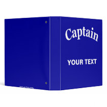 CAPTAIN - CUSTOMIZABLE VINYL BINDER