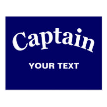 CAPTAIN - CUSTOMIZABLE POST CARD