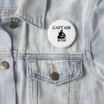 Captain Dad Button by geo_barr Captain Dad Button