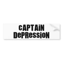 Captain Depression bumper stickers